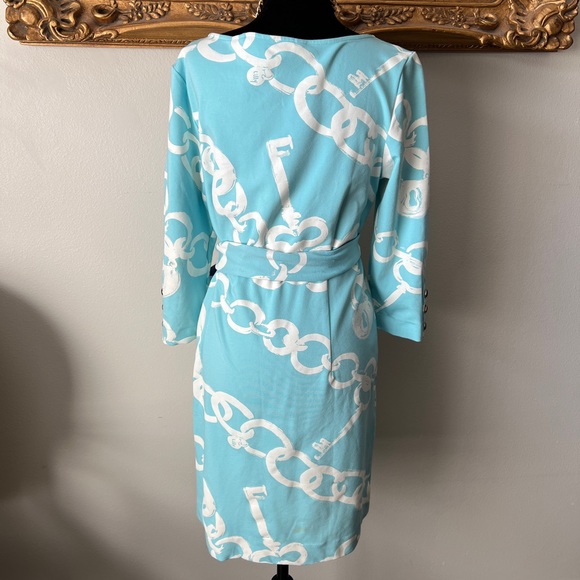 Lilly Pulitzer Jonah Ball And Chain Shift Dress In Shorely Blue - Picture 5 of 9